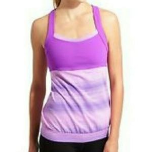 Athleta Stride Crunch and Punch Tank Top Purple M